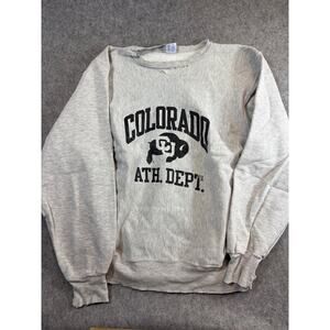 Vintage 90s Colorado Athletic Department Crewneck Sweatshirt Mens M Gray MVP